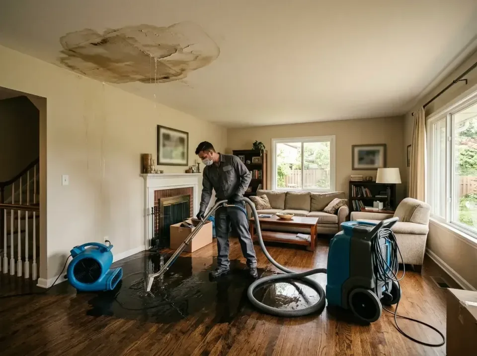 attic-pipe-burst-ceiling-drip-008 — frequently asked questions, Water Damage Restoration & Carpet Care in Mayer, MN
